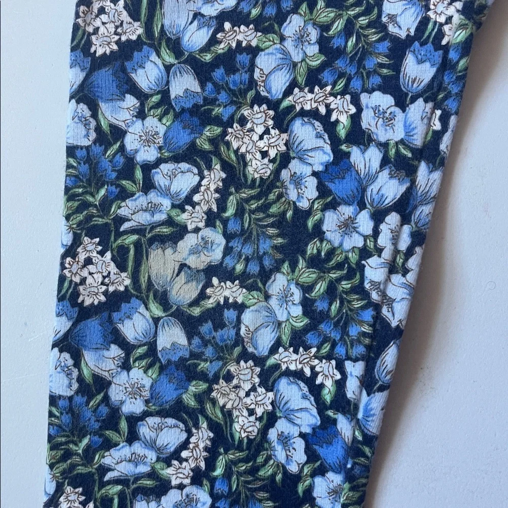 Janie and Jack Blue Floral Print Girls' Leggings 🧡